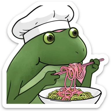 pink spam spaghetti  sticker