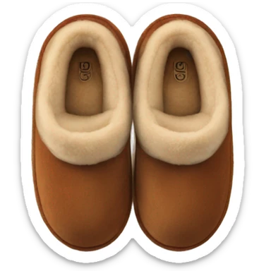 chestnut color ugg slippers sticker