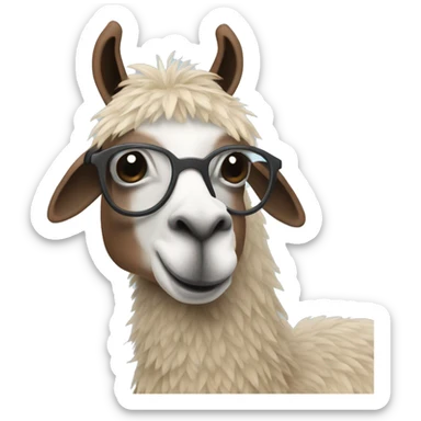 Un lama in tutina  sticker