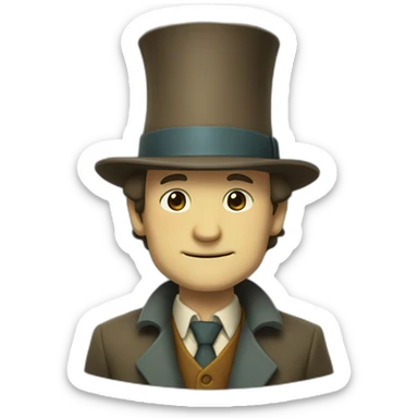 Professor layton sticker