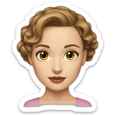 natalie portman, anatomy class sticker