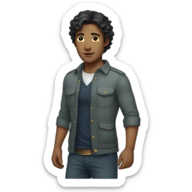 A siren male sticker