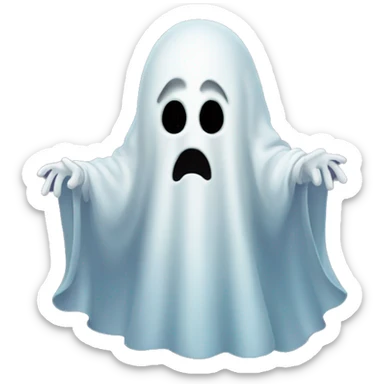 Creepy ghost sticker