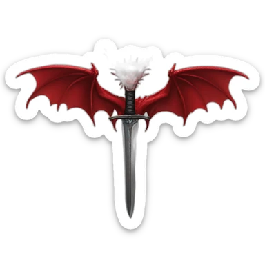 crazy-funny-cyberpunk-red-dragon-hea-sword-red sticker