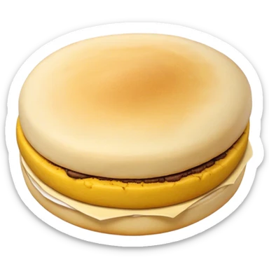Colombian Arepa Cinematic Realistic Colombian Arepa Dish Emoji, depicted as a single, golden arepa with a crisp exterior and soft interior, rendered with lifelike textures and warm, inviting lighting. sticker