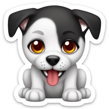 Cute vampire puppy sticker