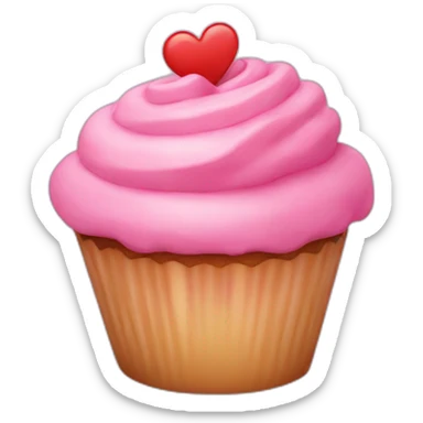 Cupcake san valentín sticker