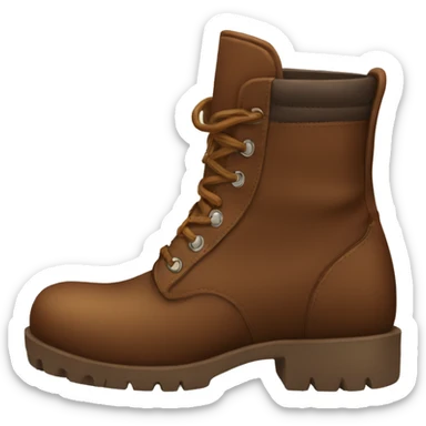 Brown boots sticker