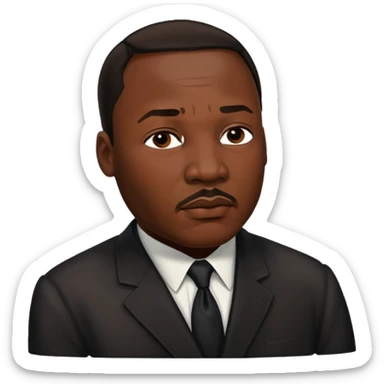Martin Luther King JR. Died sticker