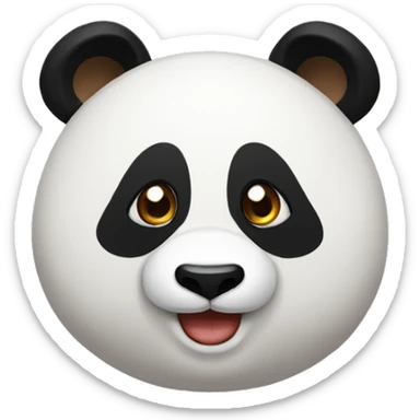 panda tirando un beso sticker