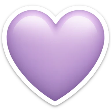 Pastel Purple Heart sticker