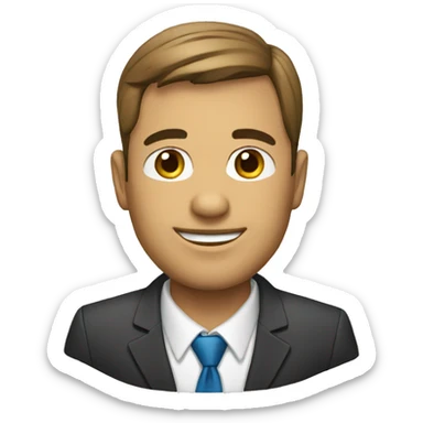 bussines man sticker