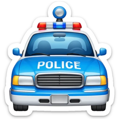 police car sticker