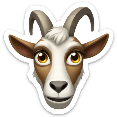angry dissatisfied goat sticker