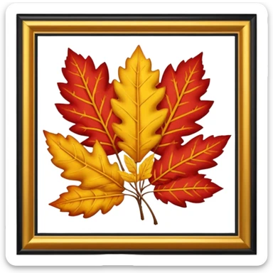 france leaves sticker