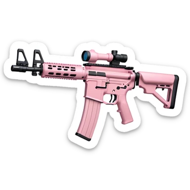 Ar-15 light pink sticker