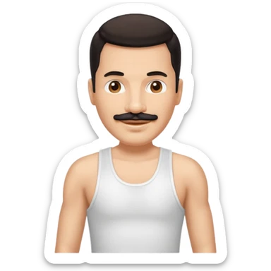 crea un emoji de freddy mercury sticker