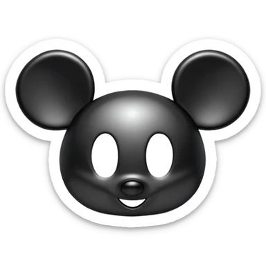 mickey mouse ears sticker