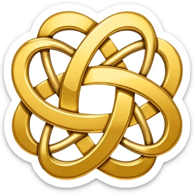 Symbol that represents the union of people sticker