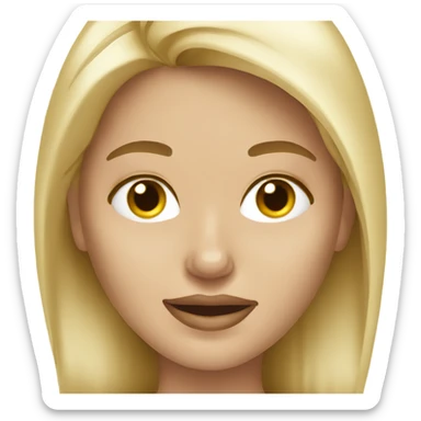 Blonde Supermodel in hospital sticker