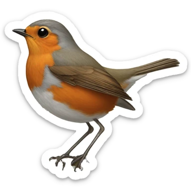 robin bird sticker