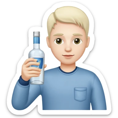 Alcoholic with vodka  sticker