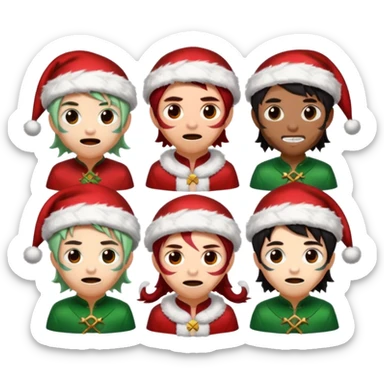 demon slayer jinglebells sticker