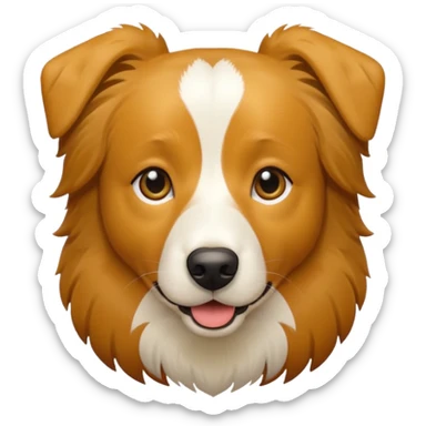 Labrador amarelo e border collie marrom  sticker