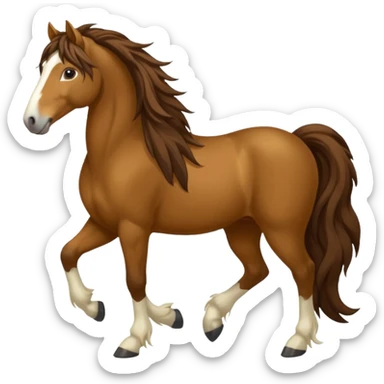 Bay gypsy cob sticker