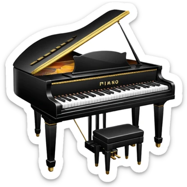 Piano sticker