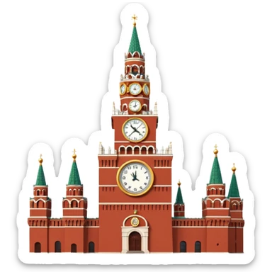 Spasskaya Tower Moscow sticker