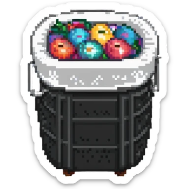 overflowing clothes hamper sticker
