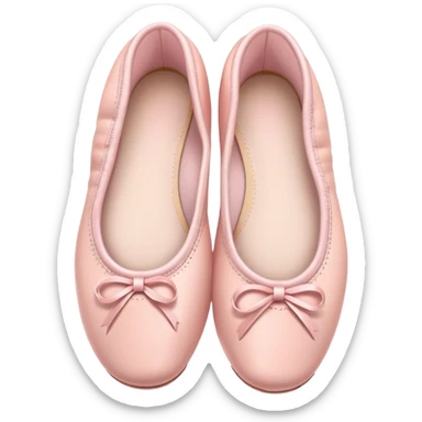 pastel pink ballet shoes sticker