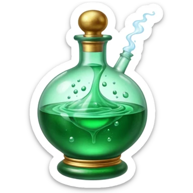 magic potion with swirling mist sticker