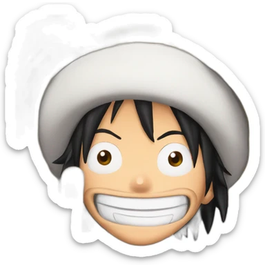 luffy les doigts dans le nez sticker