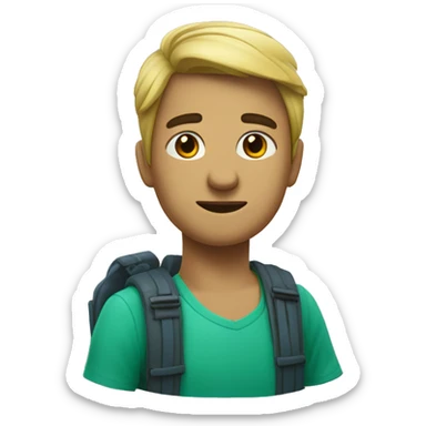 Criar número 2 fundo verde letra azul sticker