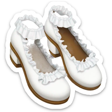 mary jane shoes and frilly white socks sticker