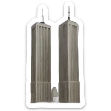 Twin towers 2001 sticker