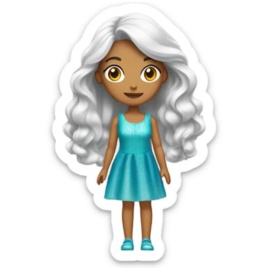 muñeca de plastico sticker