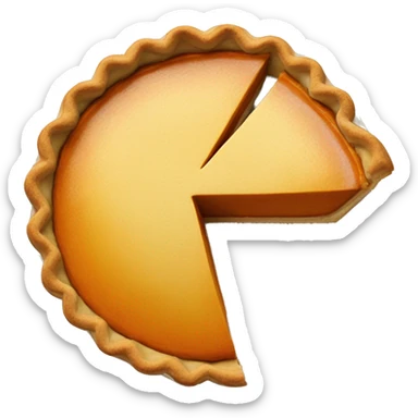 Pumpkin pie slice sticker