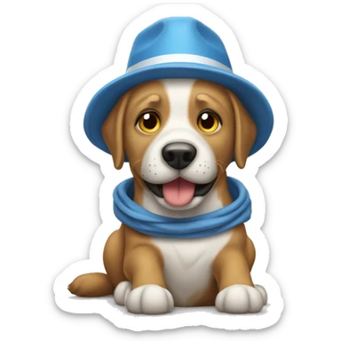 Un perro mandando a callar  sticker