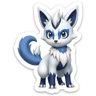 Minun-Meowstic-Absol-Zangoose-fusion, full body sticker