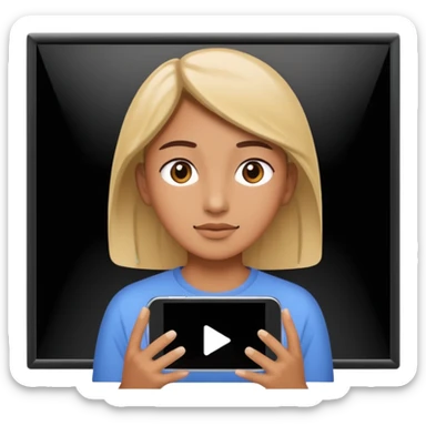 watch video on large screen sticker