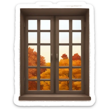 autumn window sticker