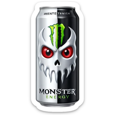 white monster, the drink sticker