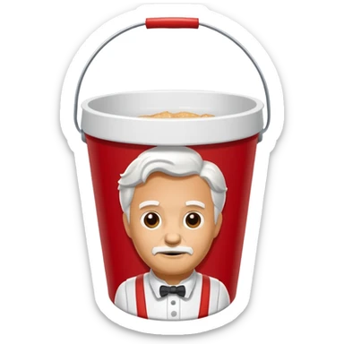 kfc bucket empty sticker
