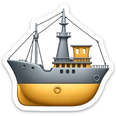 Ship 3d emoji sticker