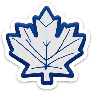 Toronto Maple leafs logo in blue sticker