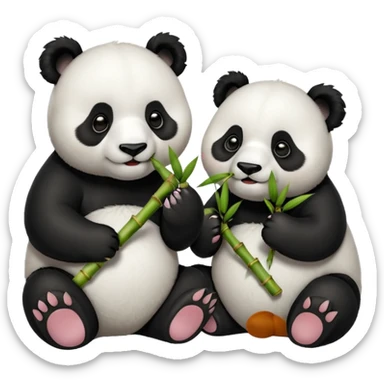 famille d'animaux chinois sticker