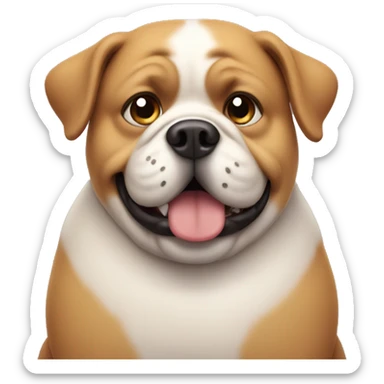 fat dog sticker